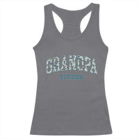Promoted To Grandpa Est 2026 Racerback Tank Top Camo Fishing New Grandpa Gift