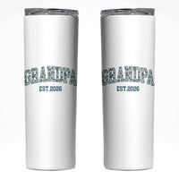 Promoted To Grandpa Est 2026 Skinny Tumbler Camo Fishing New Grandpa Gift