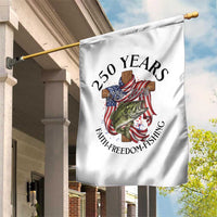 Faith Freedom Fishing Garden Flag 250 Years Of Christian Fish Hunting