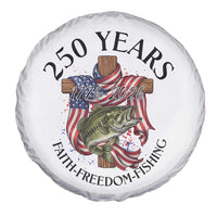 Faith Freedom Fishing Spare Tire Cover 250 Years Of Christian Fish Hunting