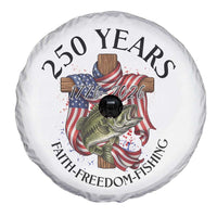 Faith Freedom Fishing Spare Tire Cover 250 Years Of Christian Fish Hunting