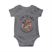 Faith Freedom Fishing Baby Onesie 250 Years Of Christian Fish Hunting