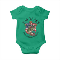 Faith Freedom Fishing Baby Onesie 250 Years Of Christian Fish Hunting