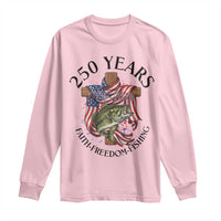 Faith Freedom Fishing Long Sleeve Shirt 250 Years Of Christian Fish Hunting