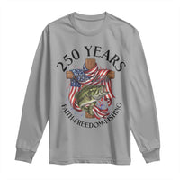 Faith Freedom Fishing Long Sleeve Shirt 250 Years Of Christian Fish Hunting