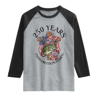 Faith Freedom Fishing Raglan Shirt 250 Years Of Christian Fish Hunting