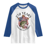 Faith Freedom Fishing Raglan Shirt 250 Years Of Christian Fish Hunting