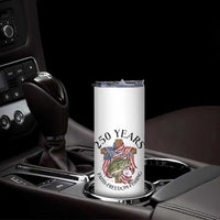Faith Freedom Fishing Skinny Tumbler 250 Years Of Christian Fish Hunting