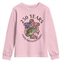 Faith Freedom Fishing Youth Sweatshirt 250 Years Of Christian Fish Hunting