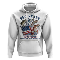 Freedom And Fishing Hoodie Patriotic American Flag Fisherman Gift