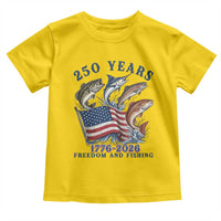Freedom And Fishing Toddler T Shirt Patriotic American Flag Fisherman Gift
