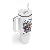 Freedom And Fishing Tumbler With Handle Patriotic American Flag Fisherman Gift