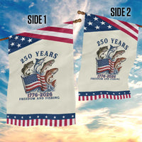 Freedom And Fishing Patriotic Garden Flag American Flag Fisherman Gift