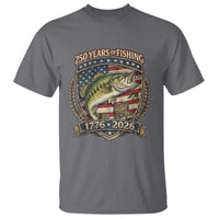 Vintage 250 Years Of Fishing T Shirt American Flag Fisherman