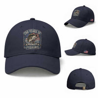 Vintage 250 Years Of Fishing Baseball Cap Patriotic Angler