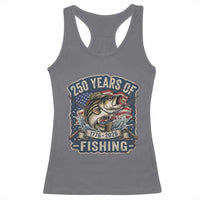 Vintage 250 Years Of Fishing Racerback Tank Top Patriotic Angler