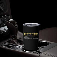 Retired Definition Fishing Tumbler Cup Funny Retirement Fisherman Gift