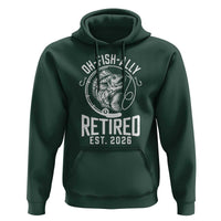 Officially Retired Est 2026 Fishing Hoodie Funny Fishing Retirement Gift