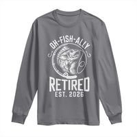 Officially Retired Est 2026 Fishing Long Sleeve Shirt Funny Fishing Retirement Gift