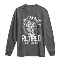 Officially Retired Est 2026 Fishing Long Sleeve Shirt Funny Fishing Retirement Gift