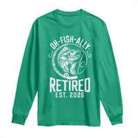 Officially Retired Est 2026 Fishing Long Sleeve Shirt Funny Fishing Retirement Gift