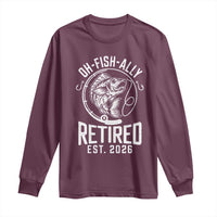 Officially Retired Est 2026 Fishing Long Sleeve Shirt Funny Fishing Retirement Gift
