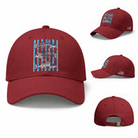 Patriotic Striped Bass Fishing Skeleton Baseball Cap USA Flag Angler Gift