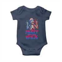 Funny Party In The USA Skeleton Rock Hand Baby Onesie 4th Of July Rocker Gift