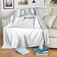 Promoted To Dad Est 2026 Throw Blanket Camo Fishing New Dad Gift