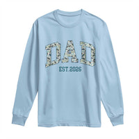 Promoted To Dad Est 2026 Long Sleeve Shirt Camo Fishing New Dad Gift