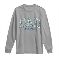 Promoted To Dad Est 2026 Long Sleeve Shirt Camo Fishing New Dad Gift