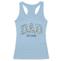 Promoted To Dad Est 2026 Racerback Tank Top Camo Fishing New Dad Gift
