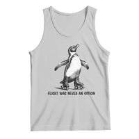 Flight Was Never An Option Tank Top Funny Penguin Roller Skates