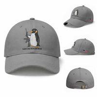 Funny Penguin Lover Gift Baseball Cap Flight Was Never An Option