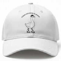 Funny Silly Goose Roller Skater Baseball Cap Flight Was Never An Option
