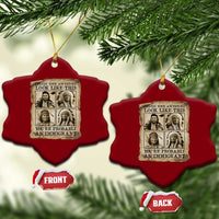Indigenous Peoples Day Ceramic Ornament Unless Your Ancestors Look Like This Youre Immigrant