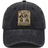 Indigenous Peoples Day Washed Cotton Baseball Cap Unless Your Ancestors Look Like This Youre Immigrant
