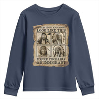 Indigenous Peoples Day Youth Sweatshirt Unless Your Ancestors Look Like This Youre Immigrant