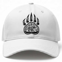 Native Inspired Alaska Grizzly Bear Baseball Cap Pacific Northwest Pride