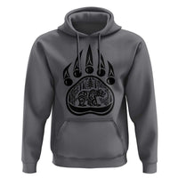 Native Inspired Alaska Grizzly Bear Hoodie Pacific Northwest Pride