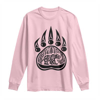 Native Inspired Alaska Grizzly Bear Long Sleeve Shirt Pacific Northwest Pride