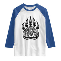 Native Inspired Alaska Grizzly Bear Raglan Shirt Pacific Northwest Pride
