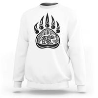 Native Inspired Alaska Grizzly Bear Sweatshirt Pacific Northwest Pride
