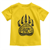 Native Inspired Alaska Grizzly Bear Toddler T Shirt Pacific Northwest Pride