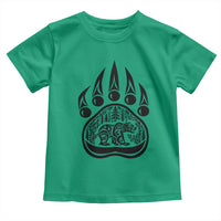 Native Inspired Alaska Grizzly Bear Toddler T Shirt Pacific Northwest Pride