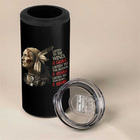 Listen To The Wind Listen To The Silence 4 in 1 Can Cooler Tumbler Native American Wisdom
