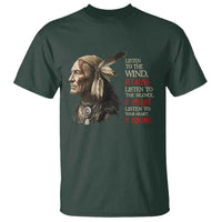 Listen To The Wind Listen To The Silence T Shirt Native American Wisdom