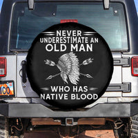 Native American Warrior Spare Tire Cover Never Underestimate An Old Man Who Has Native Blood