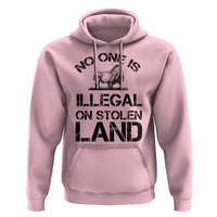 Native American Buffalo Graphic Hoodie No One Is Illegal On Stolen Land