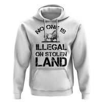 Native American Buffalo Graphic Hoodie No One Is Illegal On Stolen Land